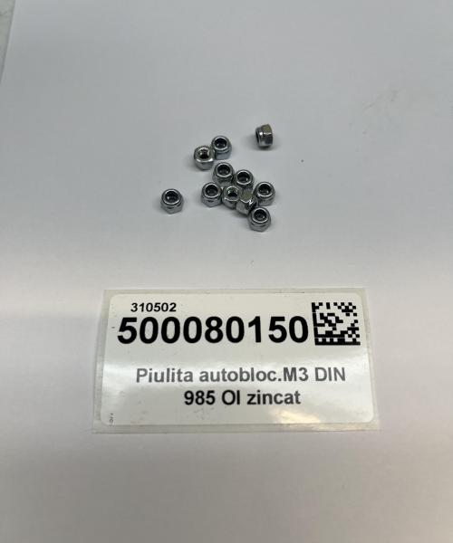 Piulita autobloc.M3 DIN 985 Ol zincat