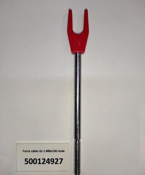 Furca cablu Gr.1 M8x150 rosie