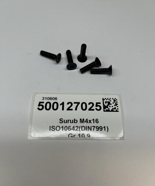 Surub M4x16 ISO10642(DIN7991) Gr.10.9