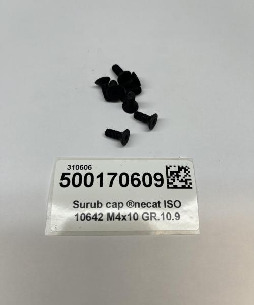 Surub cap înecat ISO 10642 M4x10 GR.10.9