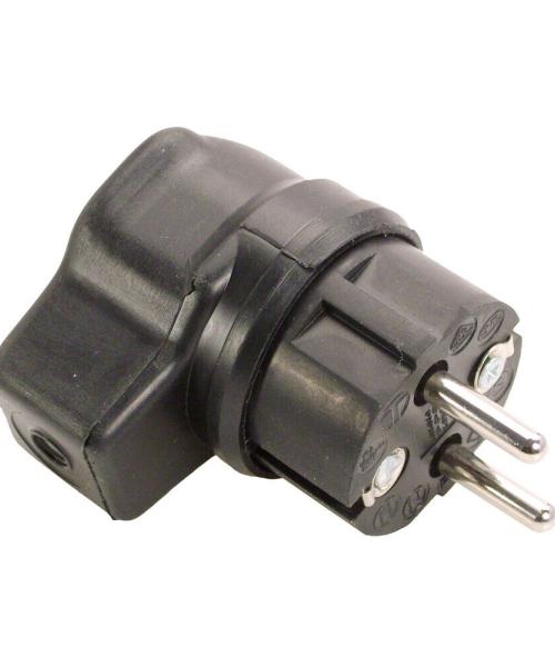 Schuko-Gummi-Winkelstecker Popp 688255
