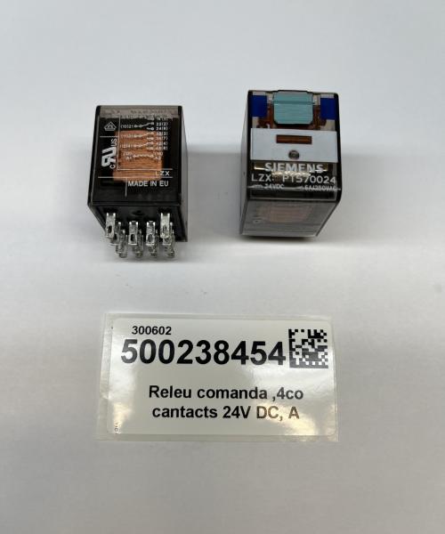 Releu comanda ,4co cantacts 24V DC, A