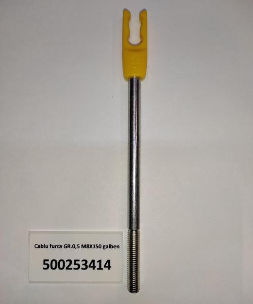 Cablu furca GR.0,5 M8X150 galben