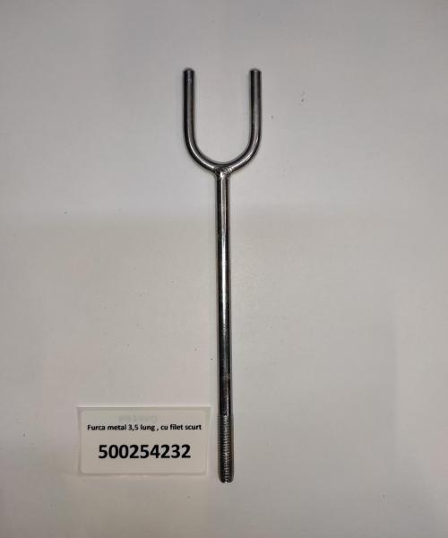 Furca metal lung  cu filet scurt 3,5