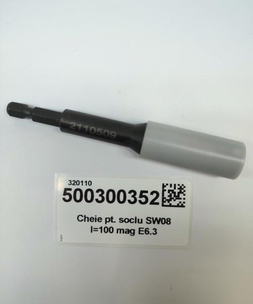 Cheie pt. soclu SW08 l=100 mag E6.3