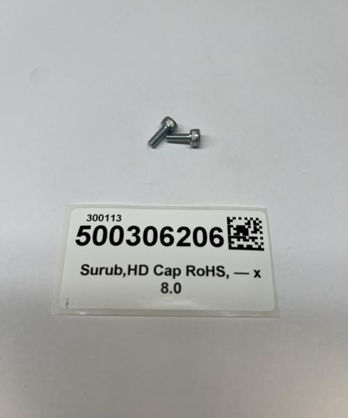 Surub,HD Cap RoHS, МЗ x 8.0