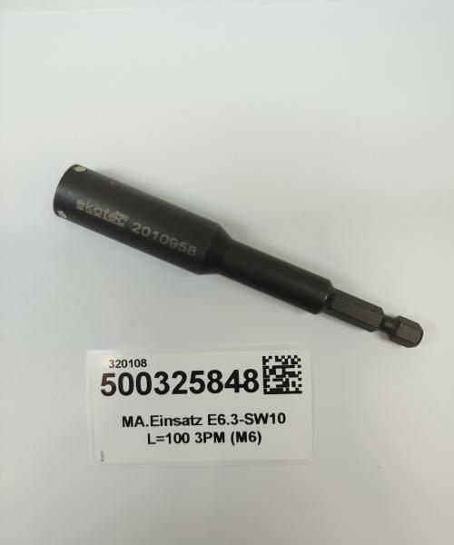 MA.Einsatz E6.3-SW10 L=100 3PM (M6)