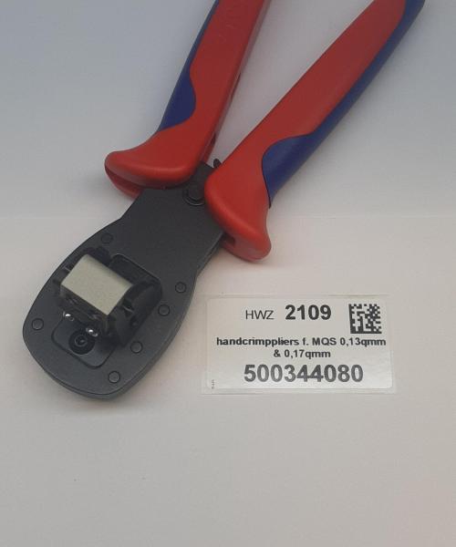 HWZ2109 handcrimppliers f. MQS 0,13qmm & 0,17qmm
