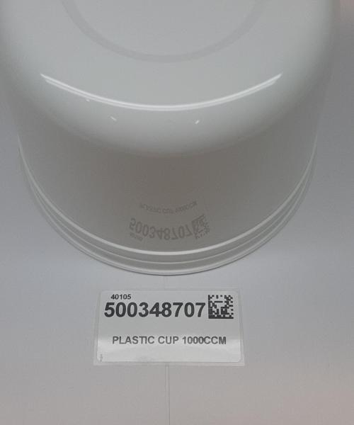 PLASTIC CUP 1000CCM