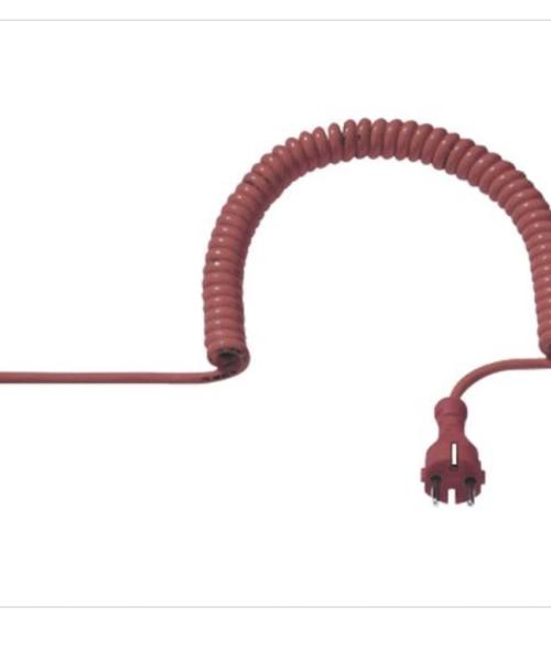 CABLU SPIRALAT PUR 5M ORANGE WITH PLUG