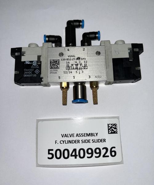 VALVE ASSEMBLY F. CYLINDER SIDE SLIDER