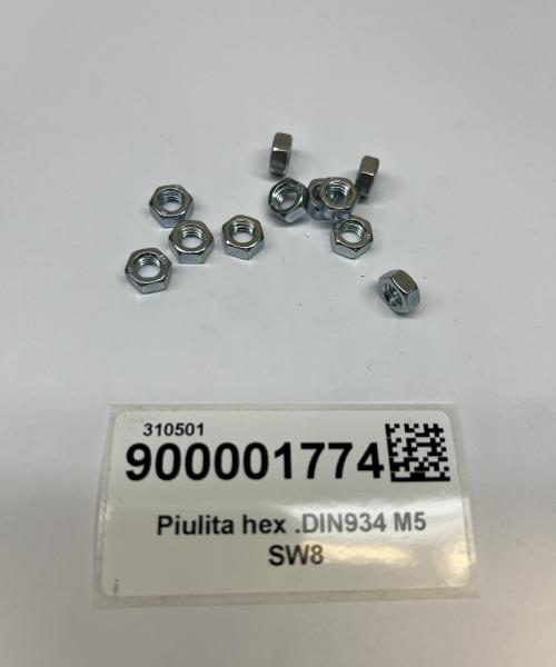 Piulita hex .DIN934 M5 SW8