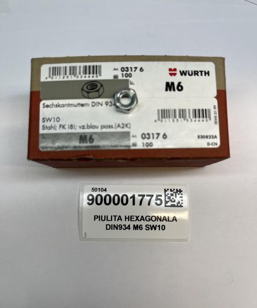 PIULITA HEXAGONALA DIN934 M6 SW10