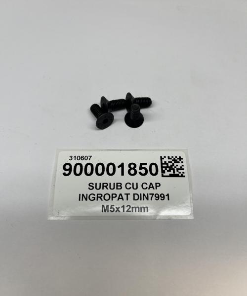 SURUB CU CAP INGROPAT DIN7991 M5x12mm