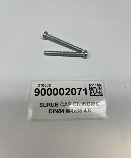 SURUB CAP CILINDRIC  DIN84 M4x35 4.8