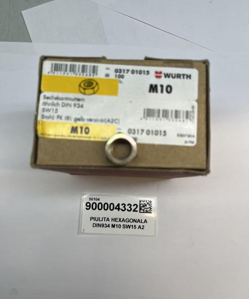 PIULITA HEXAGONALA DIN934 M10 SW15 A2