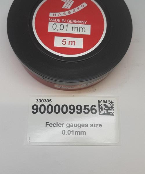 Feeler gauges size 0.01mm