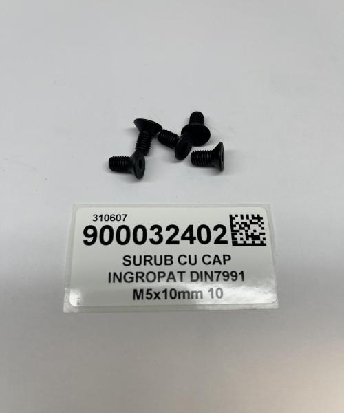 SURUB CU CAP INGROPAT DIN7991 M5x10mm 10
