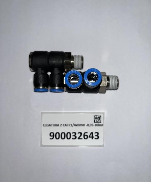 LEGATURA 2 CAI R1/4x8mm -0,95-10bar