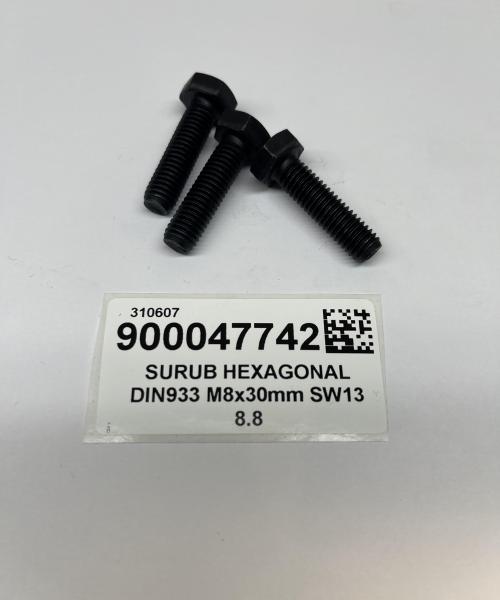 SURUB HEXAGONAL DIN933 M8x30mm SW13 8.8
