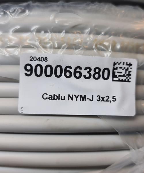 Cablu monofilat NYM-J 3x2.5mm²