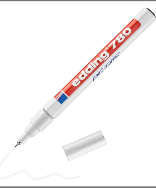 Permanent marker 0,8mm alb